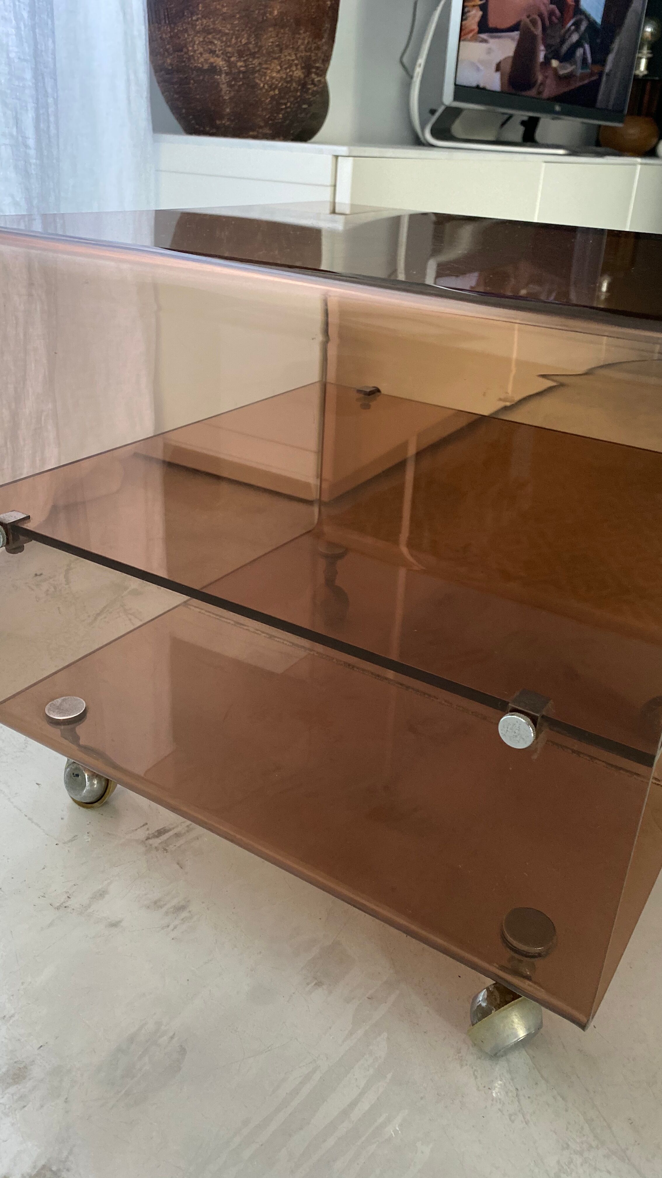 Plexiglas side table