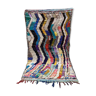 Tapis multicolor en tissu boucherouite 142x250cm