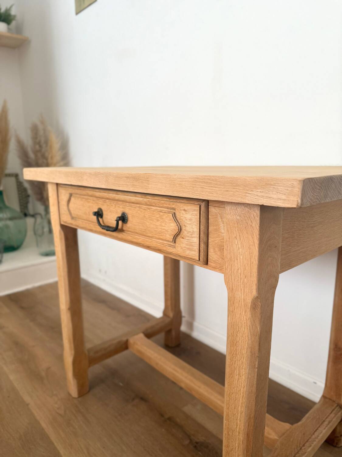 Small oak farmhouse table