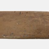 French Antique primitive wooden bench with nice patina