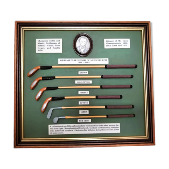 Vintage frame collection golf william park senior of musselburgh 1834- 1903