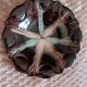 Round plate fruit bowl, glazed stoneware. Vintage. Germany.
