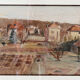 Aquarelle Claude Lyr, Mon jardin à Pâques