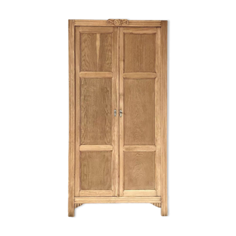 Armoire penderie, Art Deco en chêne