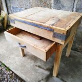 Old butcher's bill in solid beech