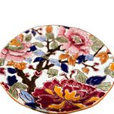 Gien earthenware tea set, peony decoration