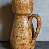 XXL potter's pitcher in Art-populaire pyrite stoneware early twentieth century