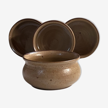 4 Olivier Roy sandstone bowls