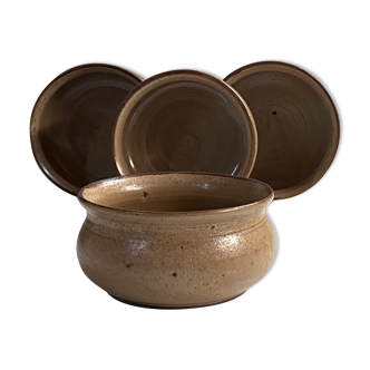 4 Olivier Roy sandstone bowls