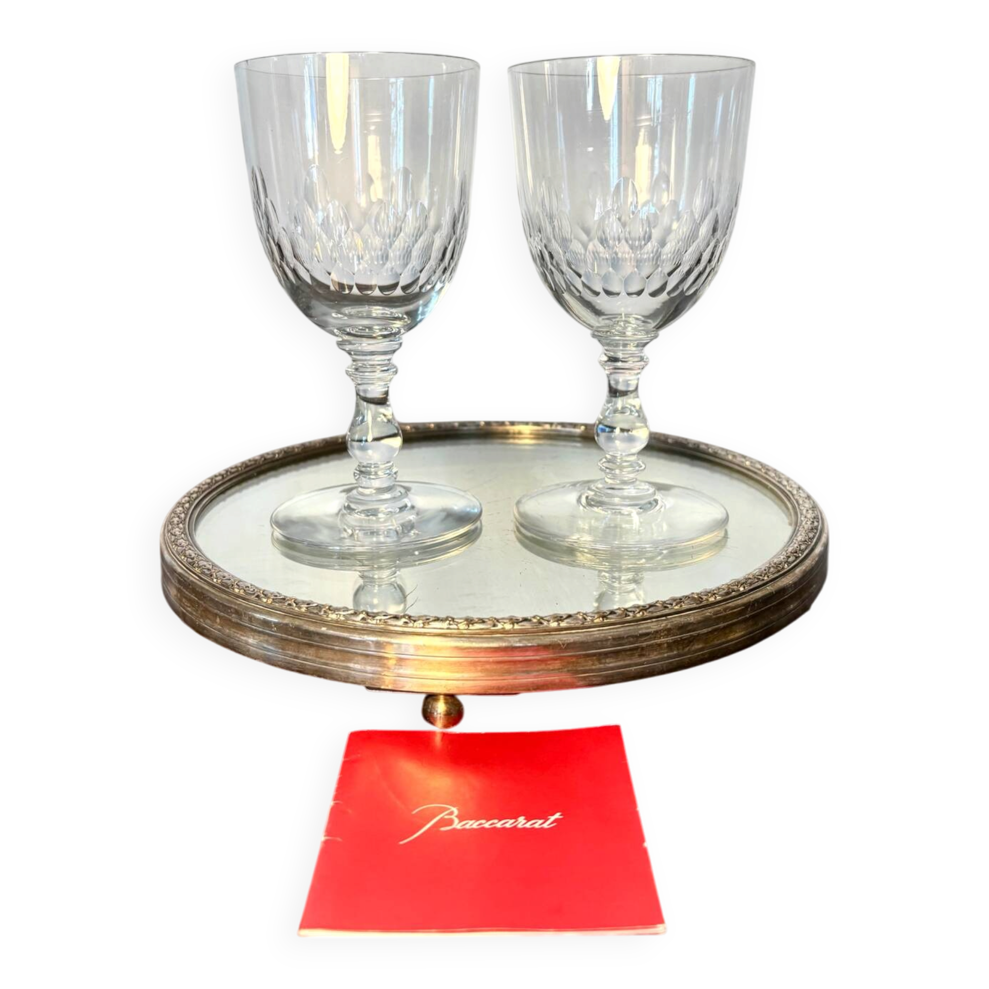2 verres à eau Baccarat m. Richelieu