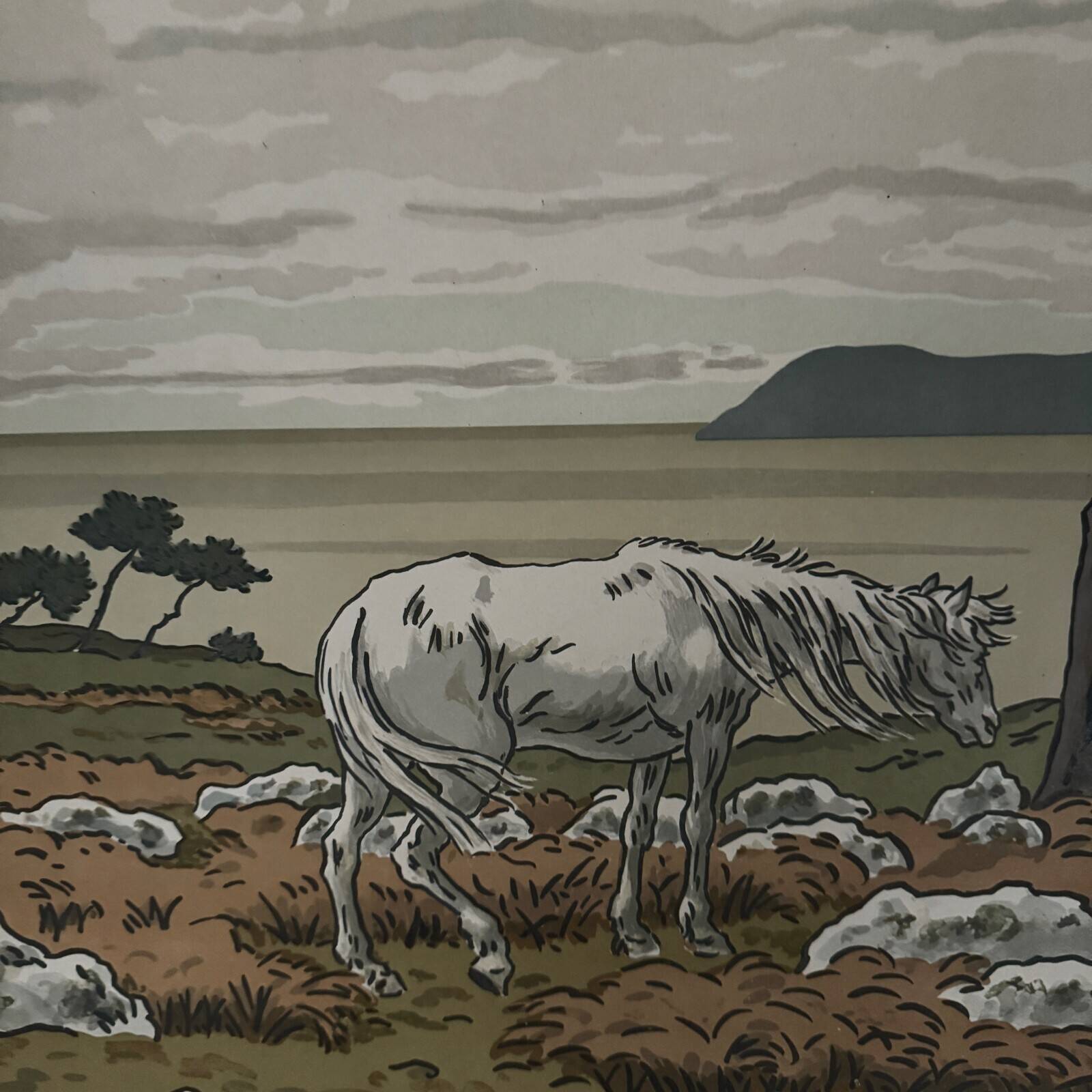 Lithograph by Henri Rivière, Aspects of Nature - The Bay