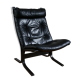 Vintage Scandinavian leather armchair Siesta Ingmar Relling 1970