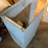 Series of 10 white laqué metal wall light 1960s