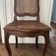 Antique Louis XV chair – molded natural wood / cane base