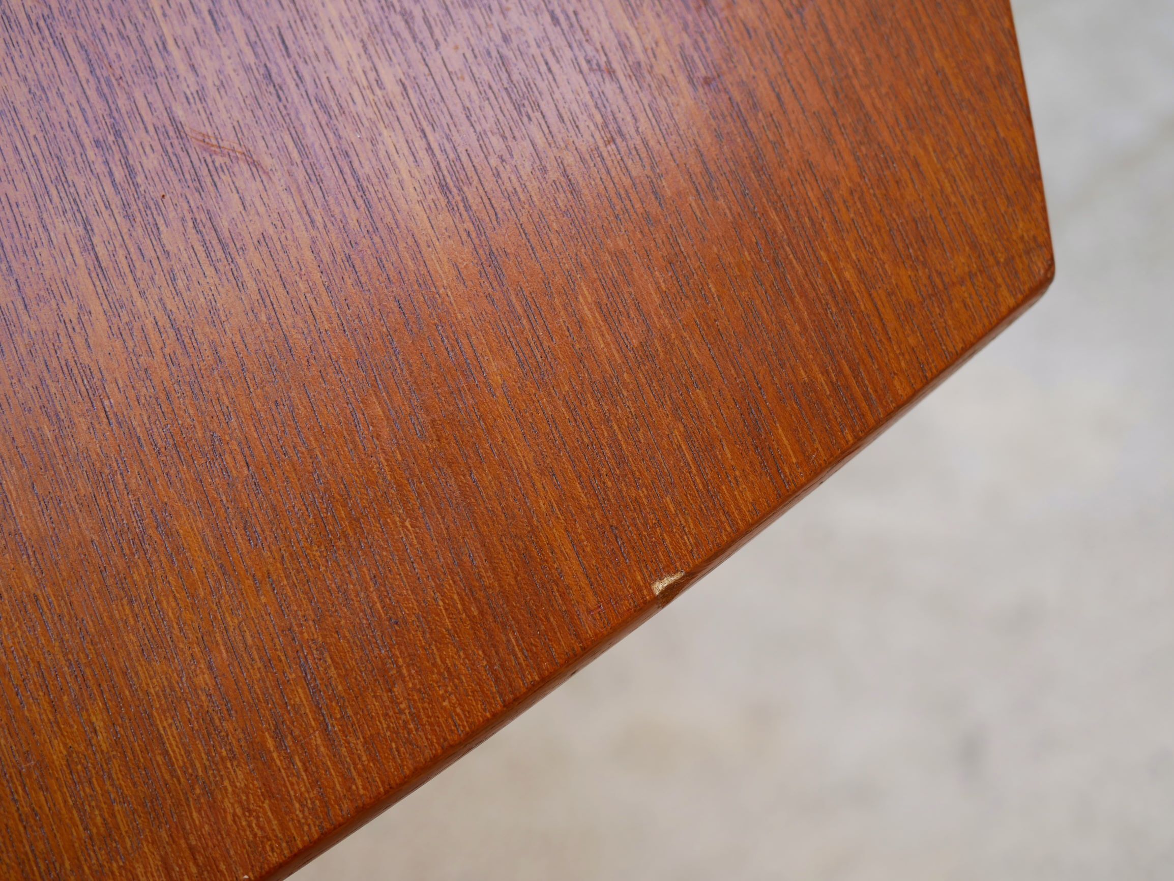 Scandinavian dining table extendable teak by Henry Walter Klein