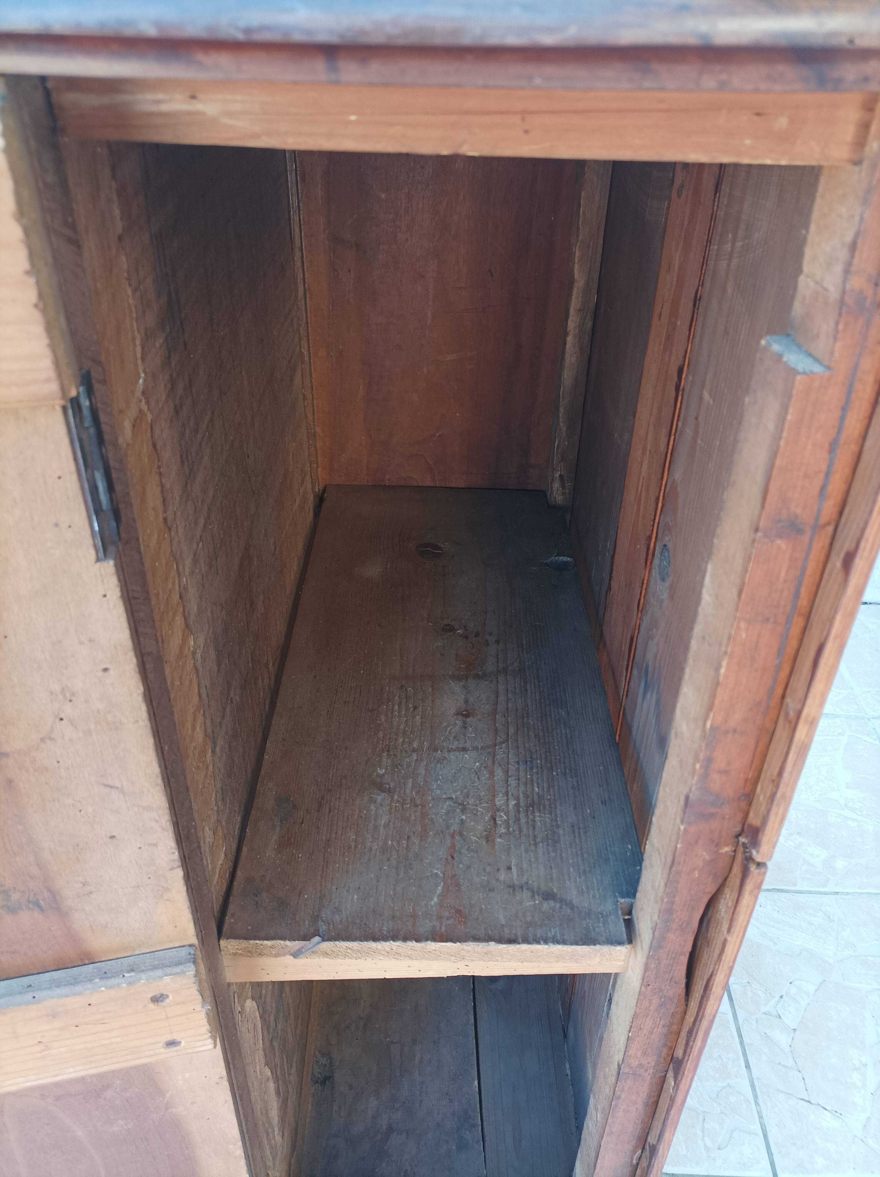 Inlaid walnut entryway sideboard