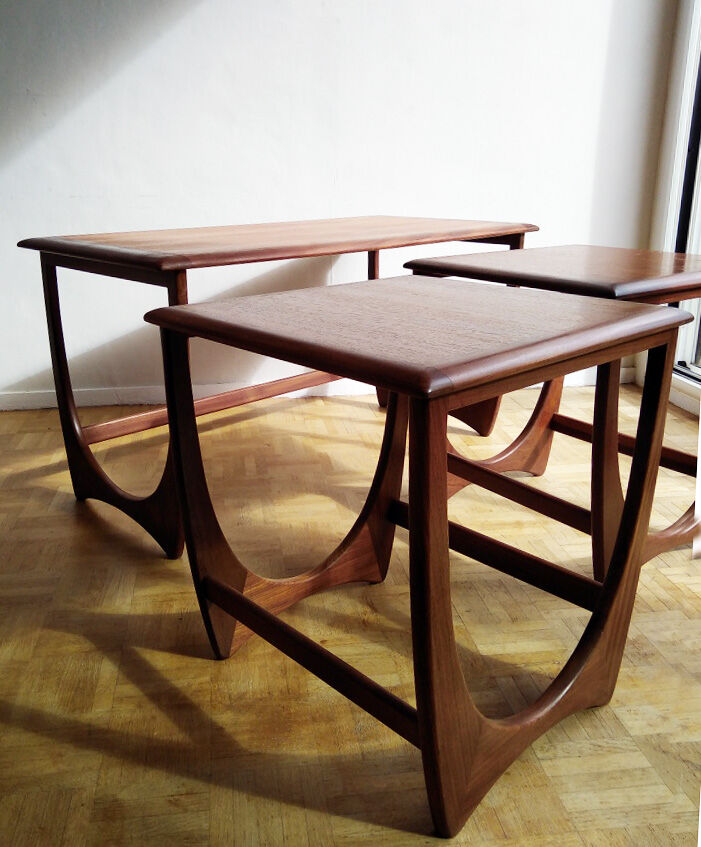 Pull-out tables in teak - G Plan - 1960s