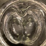 Vide poche vintage pomme en verre moulé