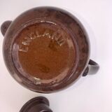 A brown England teapot