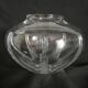 Cut crystal round vase in Art Deco style