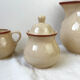 Mid-century speckled stoneware coffee set from the 20th century