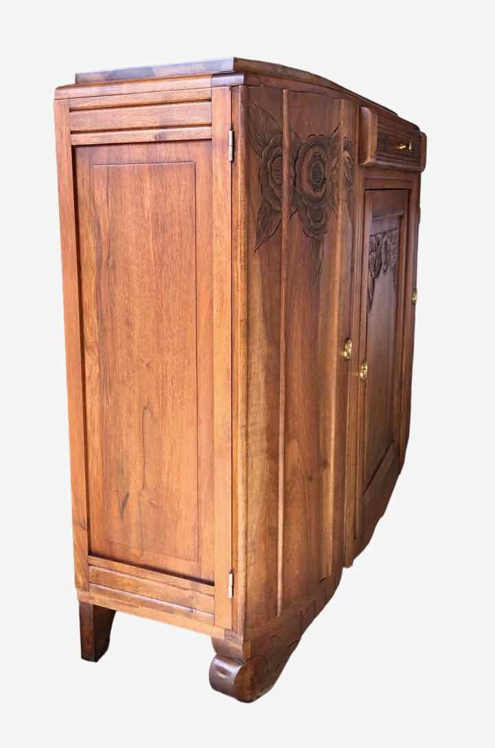 Commode tiroirs et placard années 50