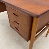 Bureau danois en teck et chêne