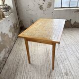 Scandinavian oak and ceramic table