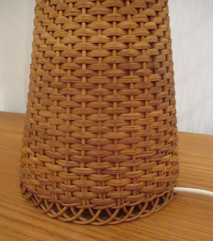 1960 Wicker Lamp