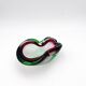 Flavio Poli Seguso Sommerso Green Magenta Ashtray 17.5cm 962g