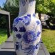 Asian/Chinese baluster vase in glazed ceramic. Decorated with floral motifs/Exotic birds