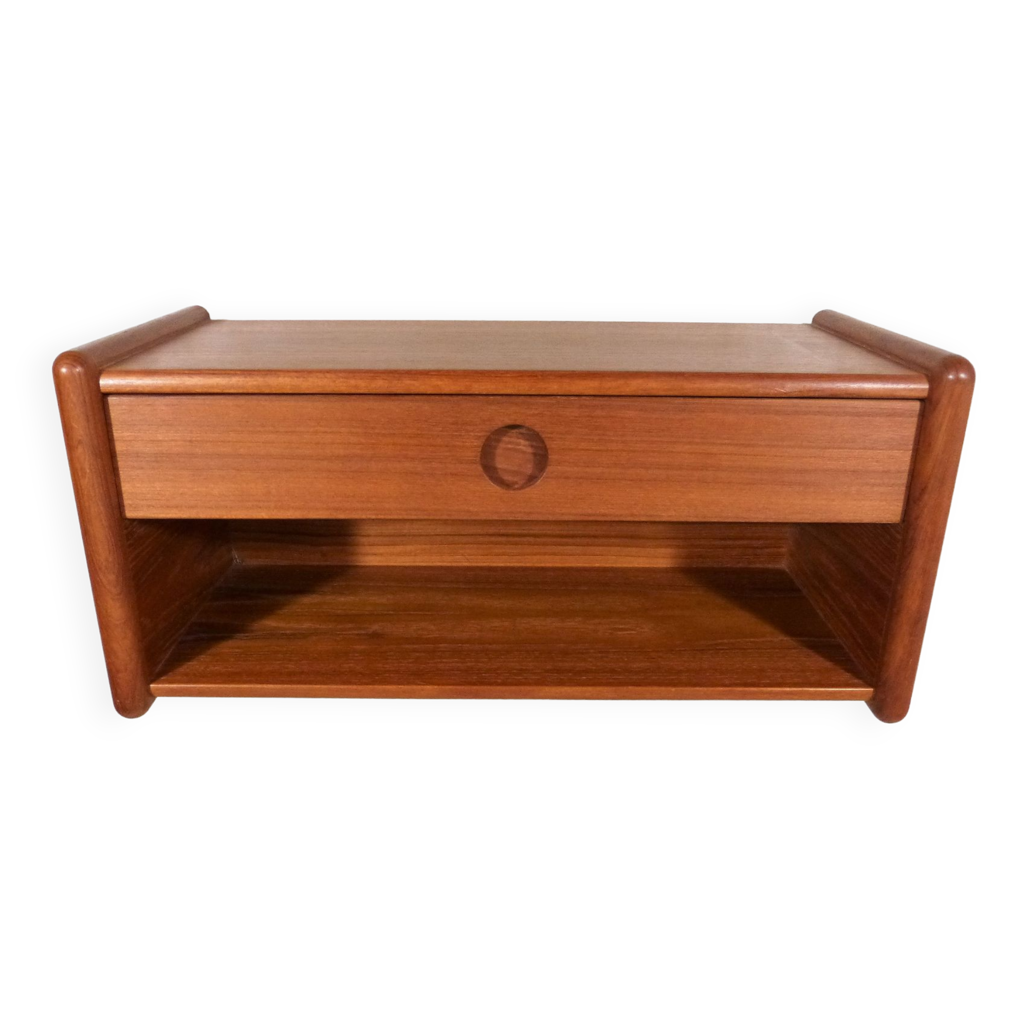 Danish teak wall console with drawer 1960's