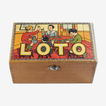 Vieille boite de Loto datant des années 50