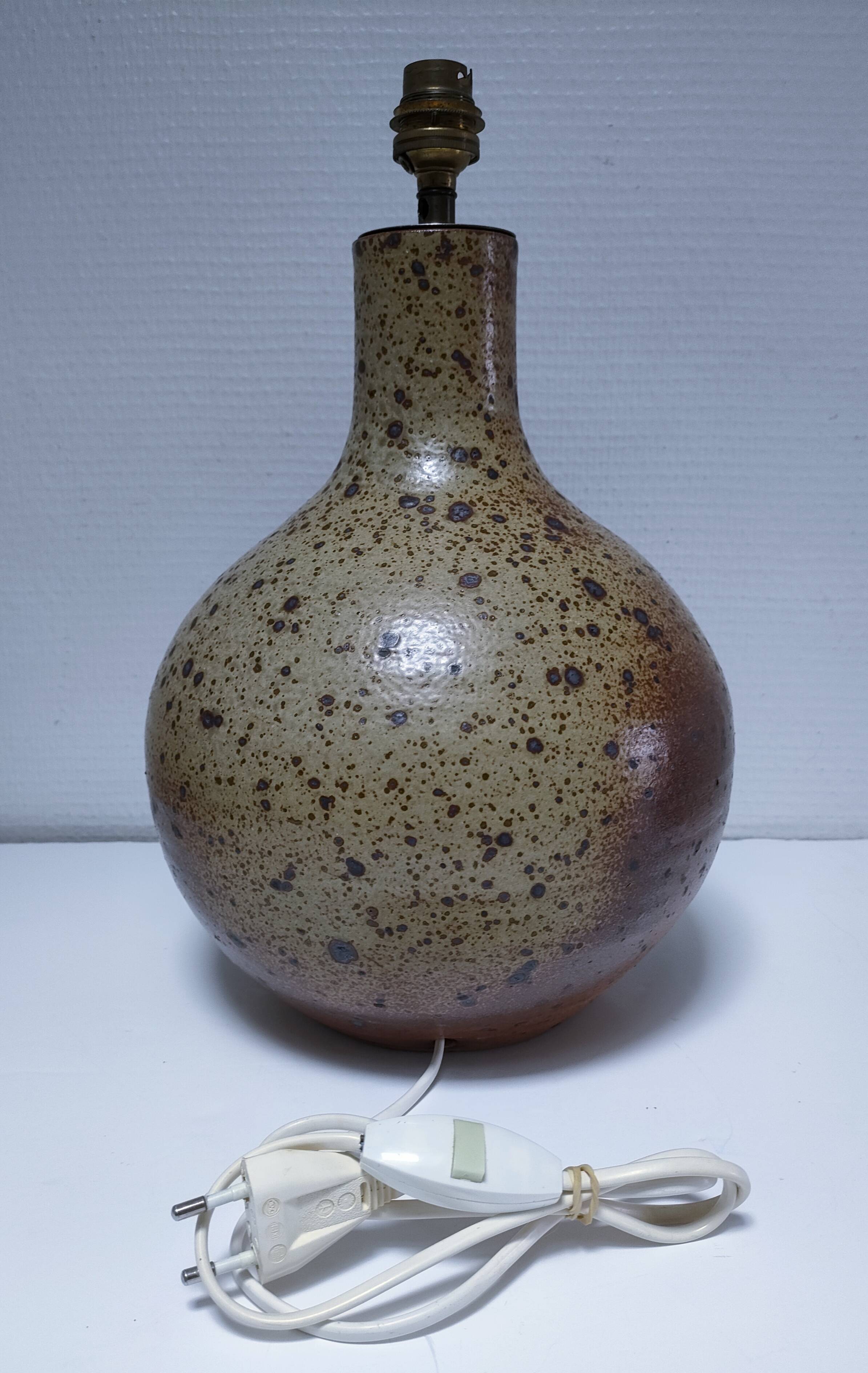 XL pyrite sandstone lamp base H. 34 cm