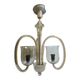 Art Deco glass style chandelier, former Czechoslovakia, 1930s
