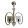 Art Deco glass style chandelier, former Czechoslovakia, 1930s