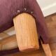 Siège, pouf vintage en velours côtelé rose et violine