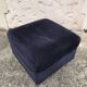 Driver / armchair and ottoman, in midnight blue velvet, 1970/1980