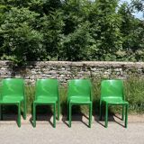 Suite of 4 "Sélène" chairs by Vico Magistretti for Artemide
