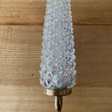 Brass and chiseled glass wall light