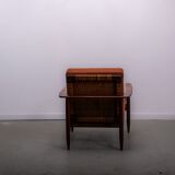 Mid-century easy chair in teak and cane circa 1970