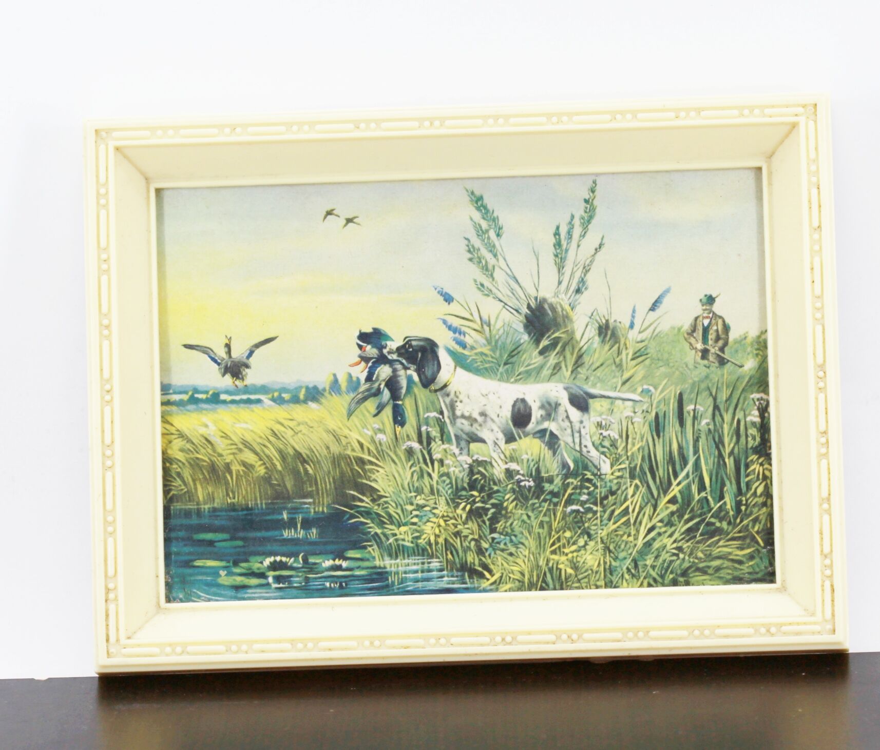 vintage dog painting