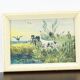 vintage dog painting