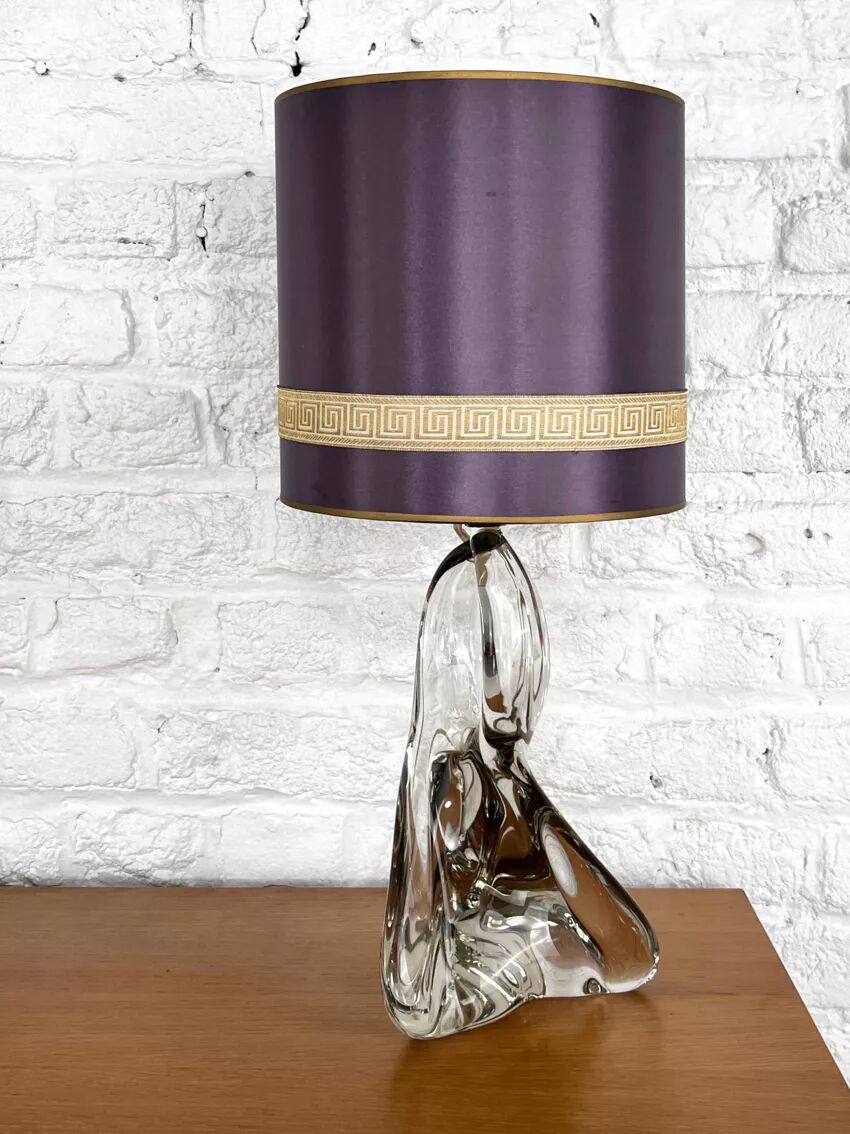 Val Saint Lambert crystal lamp