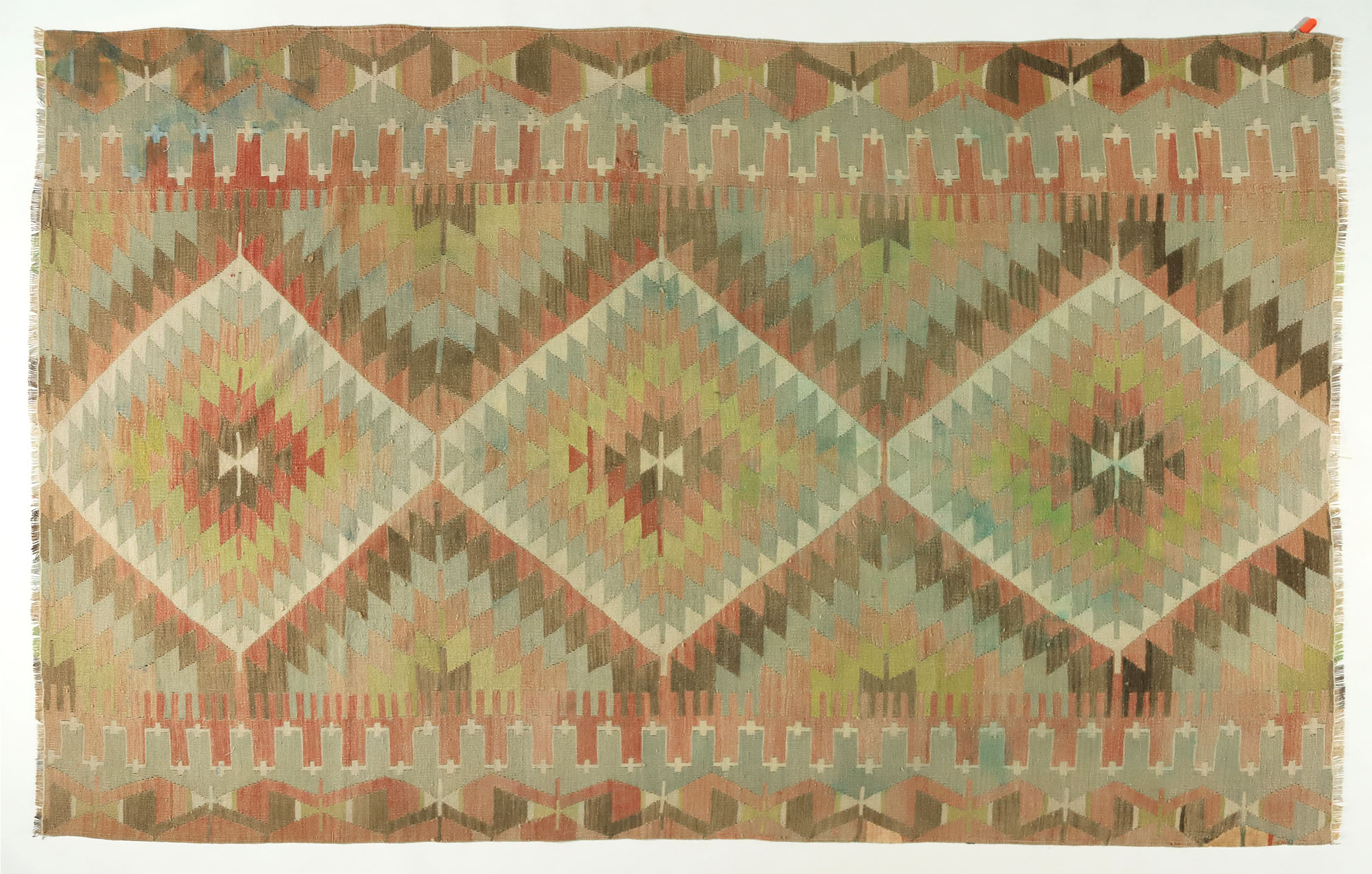 Anatolian handmade kilim rug 310 cm x 192 cm