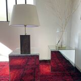 1950s wooden table lamp