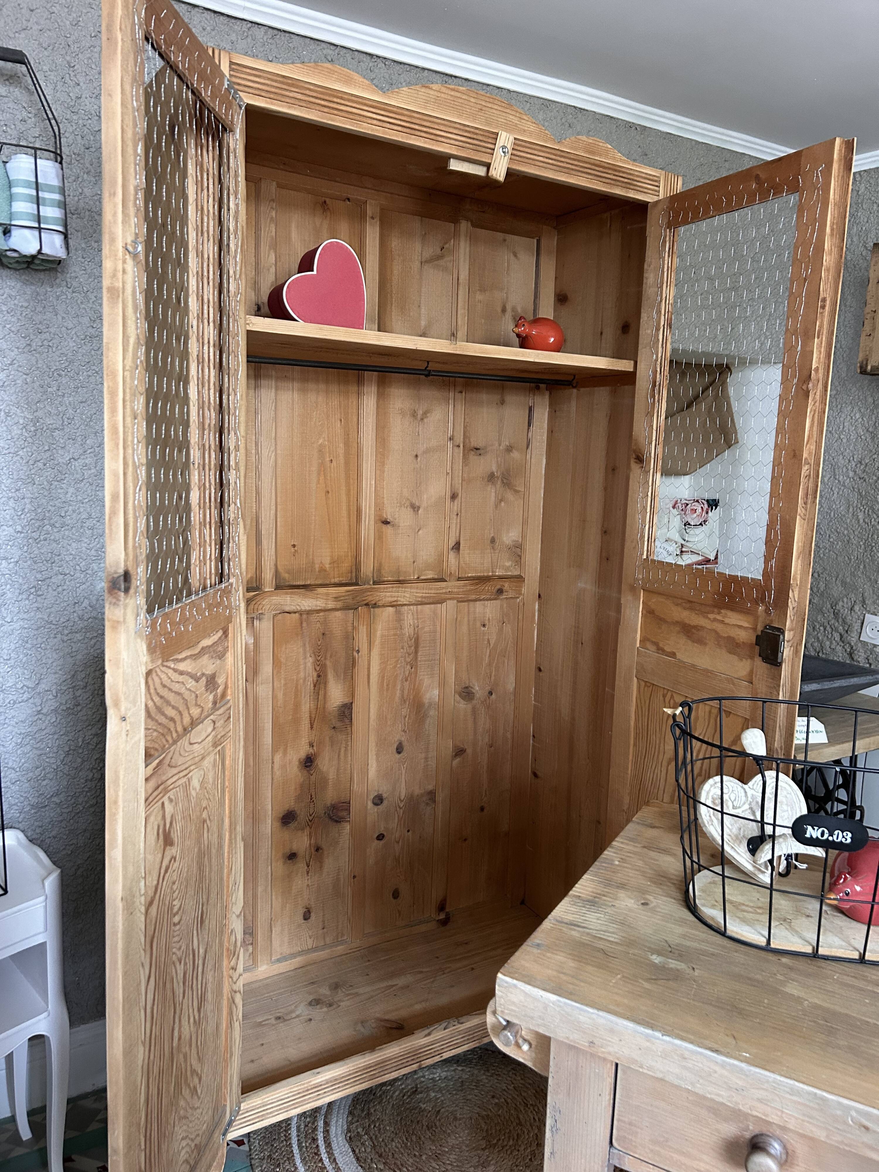 Renovated wooden wardrobe
