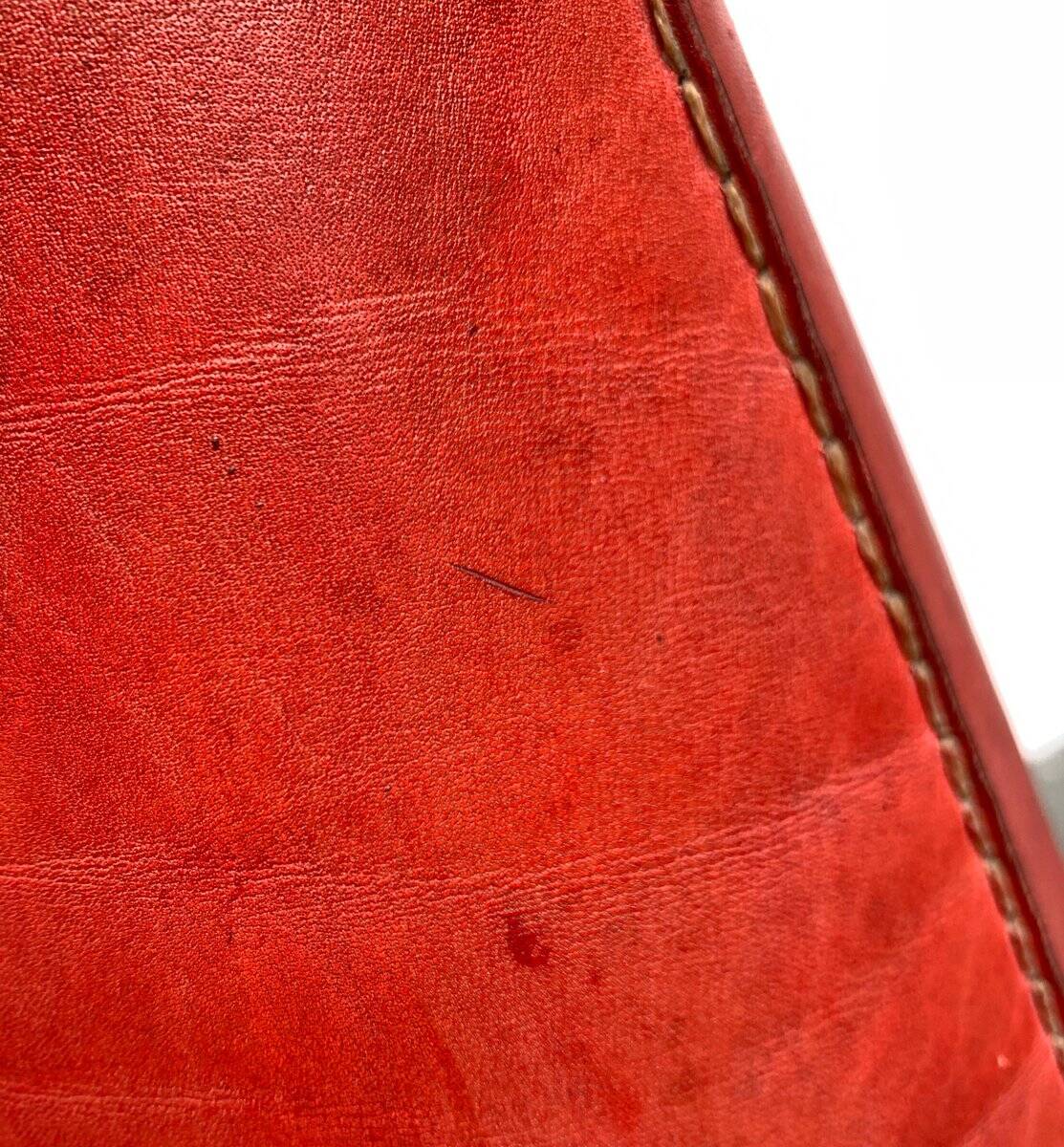 Mid-century leather floor lamp by Jacques Adnet for Valenti, Spain, 1960s.