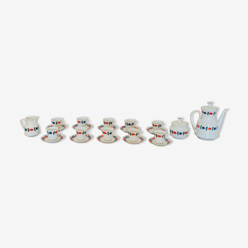 1970s vintage porcelain coffee set