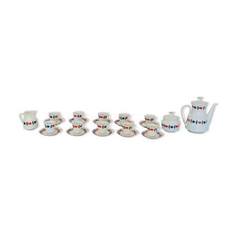 1970s vintage porcelain coffee set